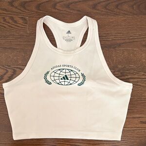 Adidas Women's Cream Sports Club Tank Top